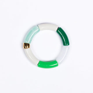 LAURIER ARMBAND / 10 white gold jade