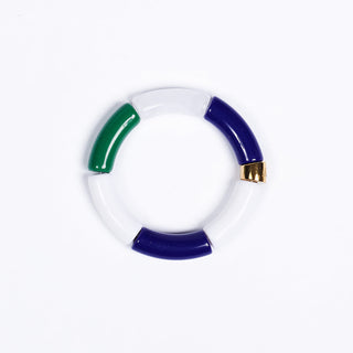 laurier armband in blue white and green von ayre