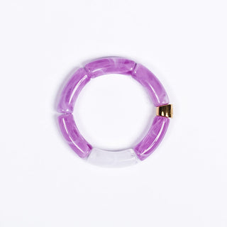 laurier armband in schönem lilac und white marble von ayre