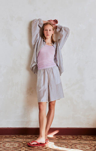 BLOUSE ZIVO / white blue