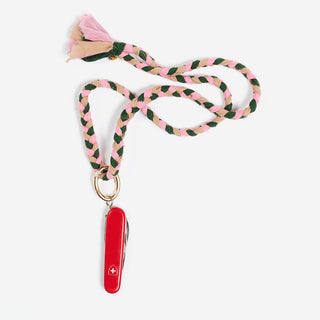 AZALÉE KEYCHAIN  / pink beige green