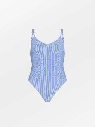 BADEANZUG STRIPA / blue white stripes