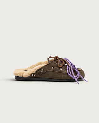 BOAT LOAFER MULE / Daytona grey