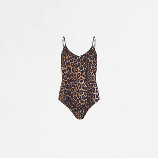 Packshot des Leopard Badekleids von Becksöndergaard, hier auf dem Webshop ayre.ch.